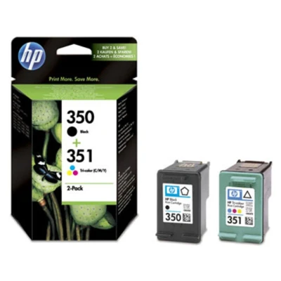Afbeelding van HP 350+351 (SD412EE) Inktcartridge Zwart + 3 kleuren Voordeelbundel