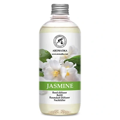 Afbeelding van Navulling Jasmijn 500ml Intensieve Verse Langdurige en Frisse Geur Verdampingsduur van 50 Weken Aromatherapie Luchtverfrisser Huisparfum Geurolie Hergebruik Geurverspreider Aromatika