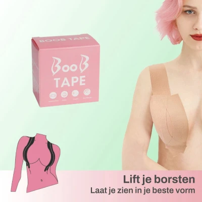 Afbeelding van Boob Tape Transparant Borst Multifunctioneel Push Up BH Lift Bra Plak Transparante Doorzichtig Fashion