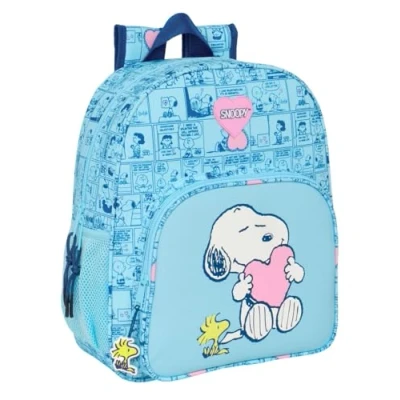 Afbeelding van Schoolrugzak Snoopy Love Blauw 32 x 38 12 cm