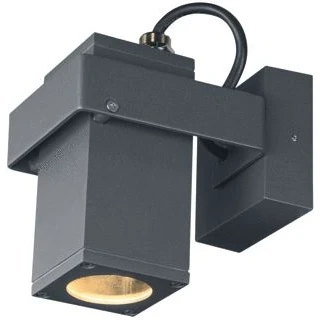 Afbeelding van Slv theo bracket cw outdoor wand en plafondopbouwlamp qpar51 antraciet 1004653