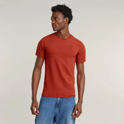 Afbeelding van Slim Base T shirt, rood (Rusty Red D19070 c723 a923), S