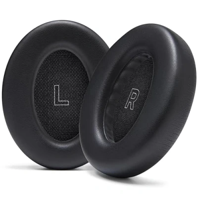 Afbeelding van WC PadZ QC Ultra Verbeterde oorkussens voor Bose QuietComfort Gemaakt door Wicked Cushions Verbeterd comfort en dikte traagschuim hoogwaardige materialen Black