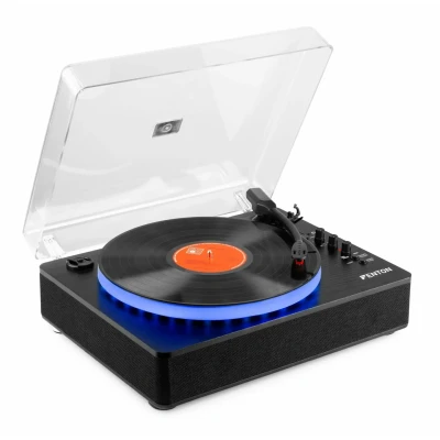 Afbeelding van Fenton RP162LED retro platenspeler met Bluetooth in/out LED ring