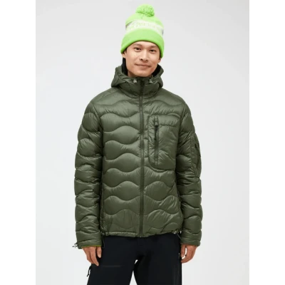Afbeelding van Peak Performance Helium Utility HOOD Gewatteerde jas, Heren, Maat: XL, Pine needle/olive extreme