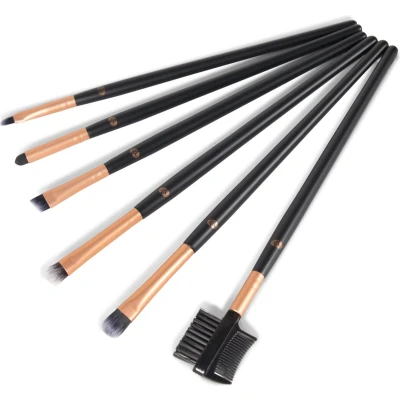 Afbeelding van Rio Eye Essentials Cosmetic Brush Collection 6 verschillende make up borstels incl etui