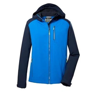Afbeelding van killtec Heren Softshell jas/outdoorjas met capuchon KOS 265 MN SFTSHLL JCKT, dark navy, XL, 41263 000