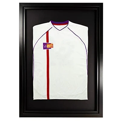 Afbeelding van Vivarti DIY Junior standaard sportshirt display frame 50 x 70cm zwart frame, binnenframe, zwarte rugkaart