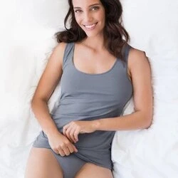 Afbeelding van Woody top voor dames grijs maat xl