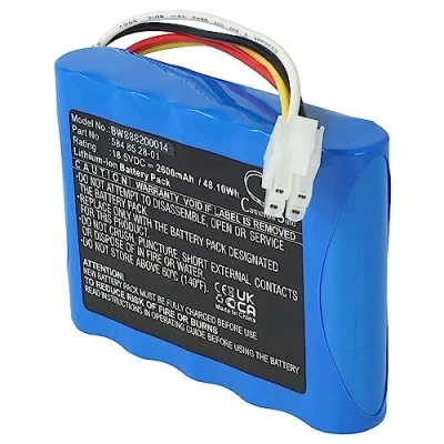 Afbeelding van vhbw Reservebatterij voor Husqvarna 584 85 28 02, 589 58 62 01, 592 96 83 01 robotmaaier (2600 mAh, 18,5 V, Li ION)