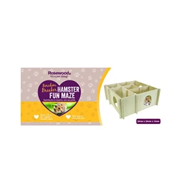 Afbeelding van Rosewood hamster fun maze hout multiplex 30x30x12 cm
