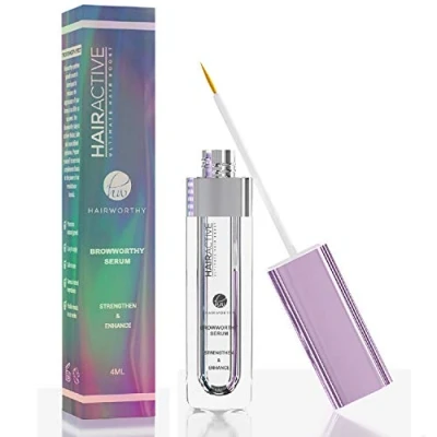 Afbeelding van Hairworthy Browworthy Wenkbrauw Vergrotend Serum voor Dikkere, Vollere en Meer Gedefinieerde Wenkbrauwen. Bewezen Formule Stimuleert &amp; Bevordert Natuurlijke Groei.