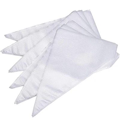 Afbeelding van WWZJ 100 stuks spuitzakken wegwerpzakken voor taartdecoratie, Royal Frosting (27 x 17, wit)
