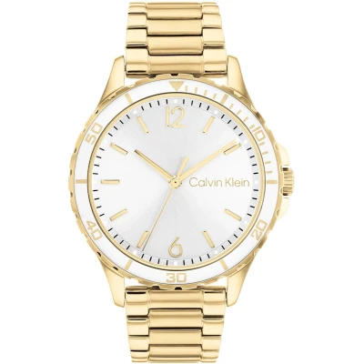 Afbeelding van Calvin Klein Sunray DIAL Braclet Horloge goldcoloured, Dames, Maat: One Size, Gold coloured