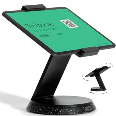 Afbeelding van Bouncepad Eddy tafelstandaard, Tablet houder tafel universeel, zwart
