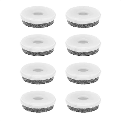 Afbeelding van WAGNER QuickClick® Viltglijders Meubelglijders Stoelglijders vervanging I set van 8 vervangingsglijders verwisselbaar wolvilt ULTRASOFT Ø 30 mm voor basisdeel Made in Germany 15829500