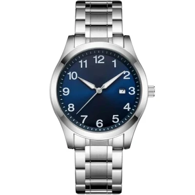 Afbeelding van Tyme Zurich Heren Horloge 40mm Blauw/Zilverkleurig Horloges voor Mannen Polshorloge met Cadeauverpakking
