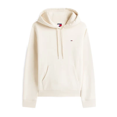 Afbeelding van Tommy Jeans Dames TJW REG S FLAG HOODIE DW0DW19958 Pullover Hoodie, Beige (Desert Sand Dune), XXS, (Woestijnzandduin), XXS