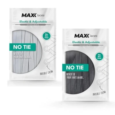 Afbeelding van MAXX laces platte elastische veters vor kinderen en volwassenen rubberen instelbare spanning zonder strikken flexibel voor alle soorten schoenen 1 lengte in 30+ kleuren