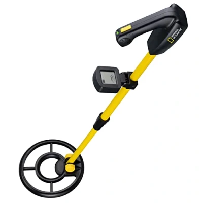 Afbeelding van National geographic Metaaldetector LCD display junior geel/zwart