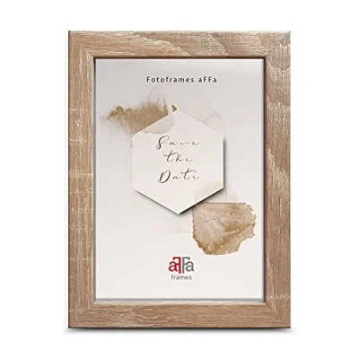 Afbeelding van aFFa frames, Hekla, MDF fotolijst, onderhoudsvriendelijk, rechthoekig, met acrylglas front, licht eiken, 10 x 15 cm