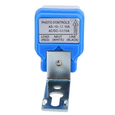 Afbeelding van Instelbare straatlichtbarrière fotoschakelaar intelligente sensor lichtschakelaar automatisch in en uitschakelen automatische schakelaar AC 12 V / 24 110 10 A (12 V)