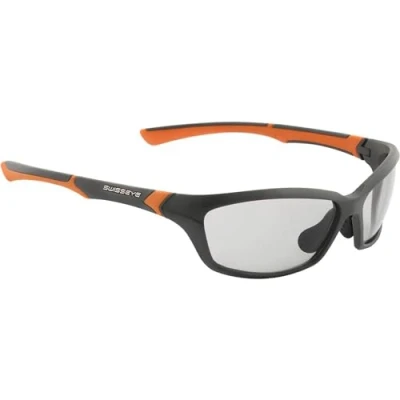 Afbeelding van SWISSEYE Drift Sportbril (100% UVA , UVB en UVC bescherming, verstelbare neuszone rubberen beugeluiteinden, splintervrij materiaal TR90, incl. etui wisselschijf), mat/oranje