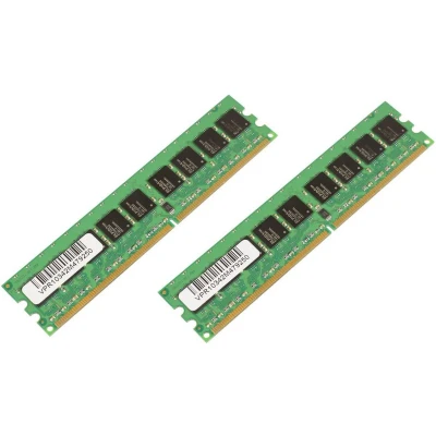 Afbeelding van CoreParts (2 x ), DDR2 geheugenmodule GB ECC 2GB), RAM Modelspecifiek, Groen