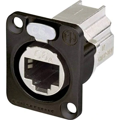 Afbeelding van Neutrik NE8FDX P6 B RJ45 dataconnector etherCON D serie Bus, recht Aantal polen: 8P8C Zwart 1 stuk(s)