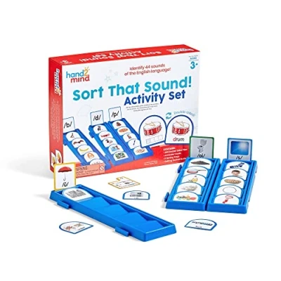 Afbeelding van Learning Resources Klanken sorteren! Activiteitenset, fonemisch bewustzijn, wetenschappelijk lezen, letterklanken, leren praten therapiemiddelen, leeftijd 3+