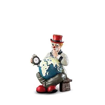 Afbeelding van Gildeclown kleine decoratieve figuur en verzamelstuk neem je tijd in hoogwaardige geschenkdoos accessoire decoratie cadeau handgemaakt hoogte 11 cm