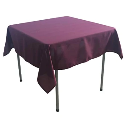 Afbeelding van KaitatsuSen Vierkant Polyester Stof Tafelkleed, Wijnrood, 150x150 cm