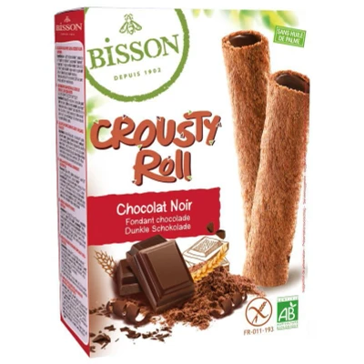 Afbeelding van Bisson Crousty roll pure chocolade 125 g