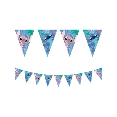 Afbeelding van Vegaoo Stitch papieren wimpelslinger 230 cm