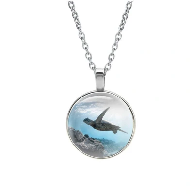 Afbeelding van Ketting Glas Schildpad