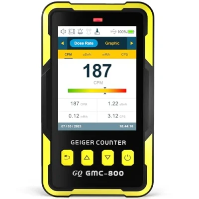Afbeelding van GQ GMC 800 Geiger nucleaire stralingsmeter Verenigde Staten, Nationale Amerikaanse standaard, LCD kleurendisplay, 5 soorten alarm, dosimeter, zuinig