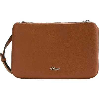 Afbeelding van s.Oliver MIT Reissverschluss Schoudertas, Dames, Maat: One Size, Zimt