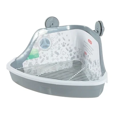 Afbeelding van Zolux Hoektoilet Knaagdier Grijs 32X25X15 CM (406256)