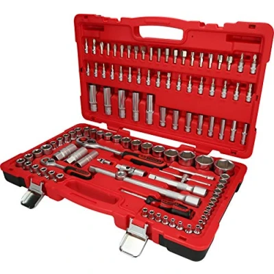 Afbeelding van KS Tools, Dopsleutel + dopmoer, 1/4&quot; 1/2&quot; doppenset, 110 onderdelen, omkeerbaar