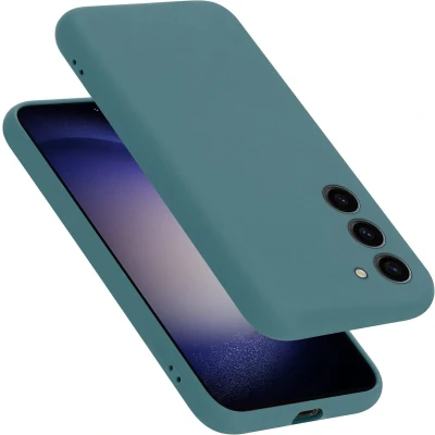 Afbeelding van Cadorabo Hoesje geschikt voor Samsung Galaxy S24 PLUS Case in LIQUID GROEN Beschermhoes TPU silicone Cover