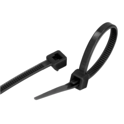 Afbeelding van GARDENIX plantenbinders, kabelbinders 100 stuks (3,6 mm x mm, zwart), herbruikbaar, verstelbaar