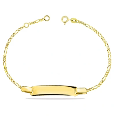 Afbeelding van Juwelier Zwartevalk 9 KARAAT KINDERARMBAND MET PLAAT 13.178/12,5 14cm