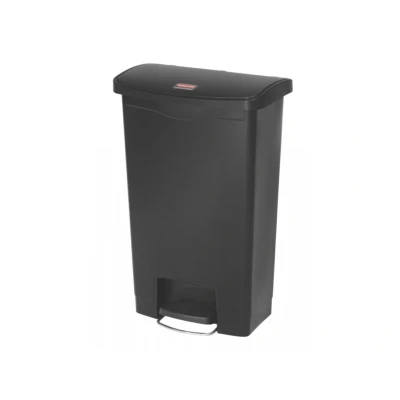 Afbeelding van Rubbermaid Slim Jim Front Step Zwart Inhoud: 50 liter