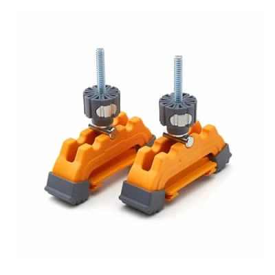 Afbeelding van BORA Spoorklemmen, veilig elke hoek zagen met WTX en NGX klemrandsystemen, zaaggeleider accessoire voor houtbewerking, timmerwerk, doe het zelf, twee stuks, 542011