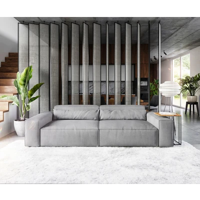 Afbeelding van Big sofa Sirpio XL 270x130 cm microvezel grijs