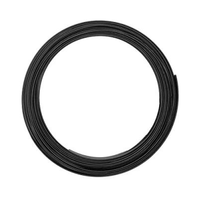 Afbeelding van Vaessen Creative Aluminium platte draad 5x1mm 5m zwart,