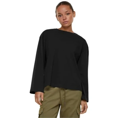 Afbeelding van Urban Classics Longsleeve, Dames, Maat: XS, Black