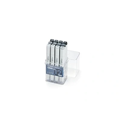 Afbeelding van COPIC Classic Marker 12er Set &quot;NG&quot;, professionele lay out markers op alcoholbasis, pennen met een medium brede en fijne punt.