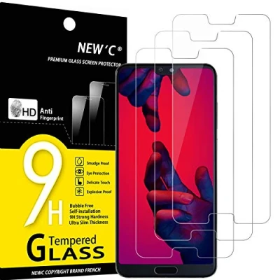 Afbeelding van NEW&#039;C 3 Stuks, Screen Protector voor Huawei P20 Pro, Gehard Glass Schermbeschermer Film 0.33 mm ultra transparant, resistent