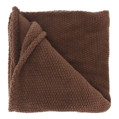 Afbeelding van Unique Living plaid/deken Sep bruin polyester 150 x 200 cm Plaids